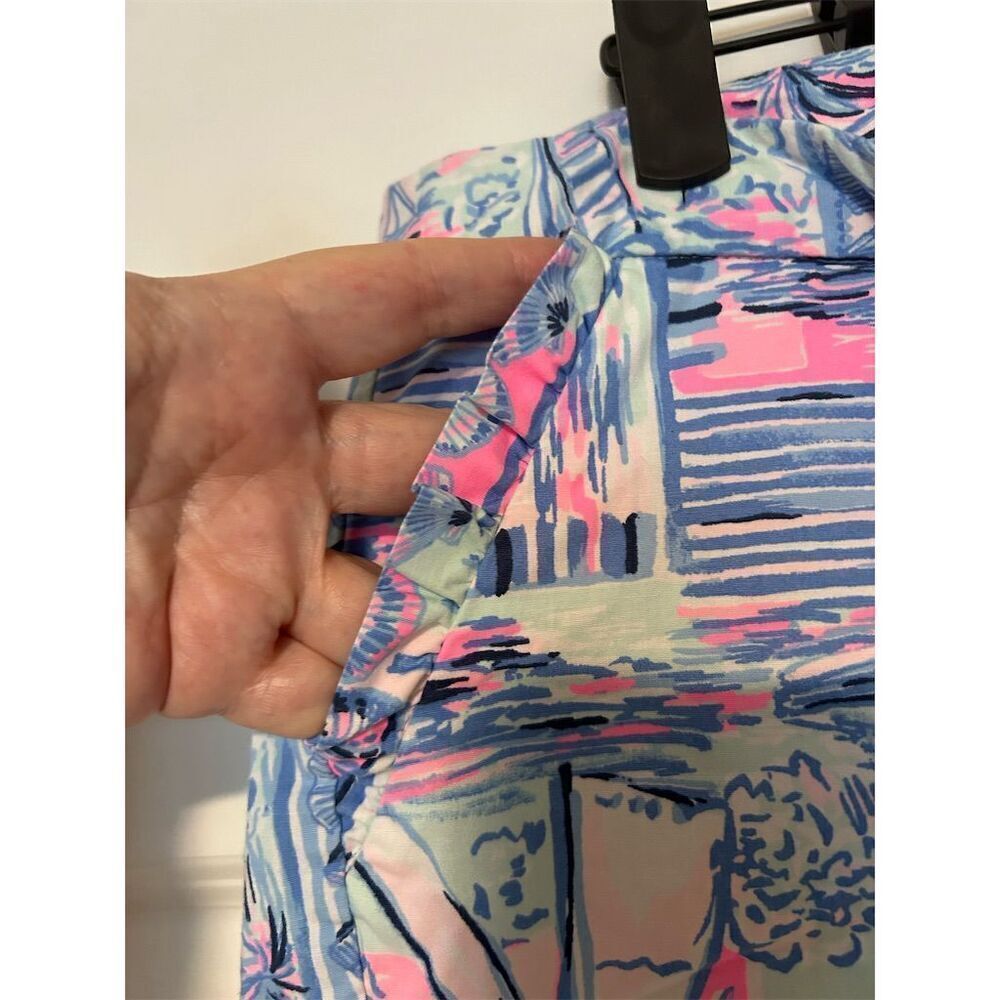 Lilly Pulitzer Women's Tropical Ruffle Pocket Shorts Size 2 - Picture 4 of 7
